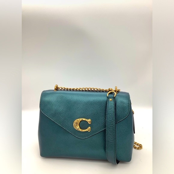 Coach Tammie Shoulder Bag in Metallic Ivy